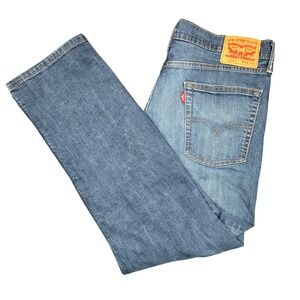 Levi Strauss Co Mens 514 Straight Fit Jeans Blue W36 L30 Cotton Blend